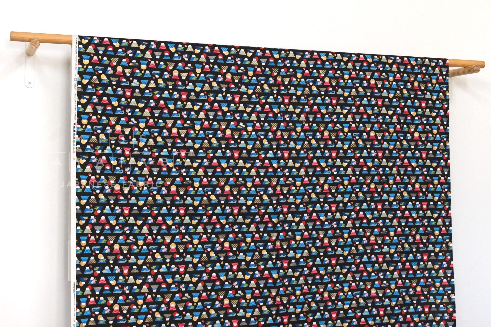 Japanese Fabric Cute Mt Fuji - D - 50cm