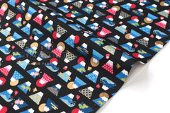 Japanese Fabric Cute Mt Fuji - D - 50cm