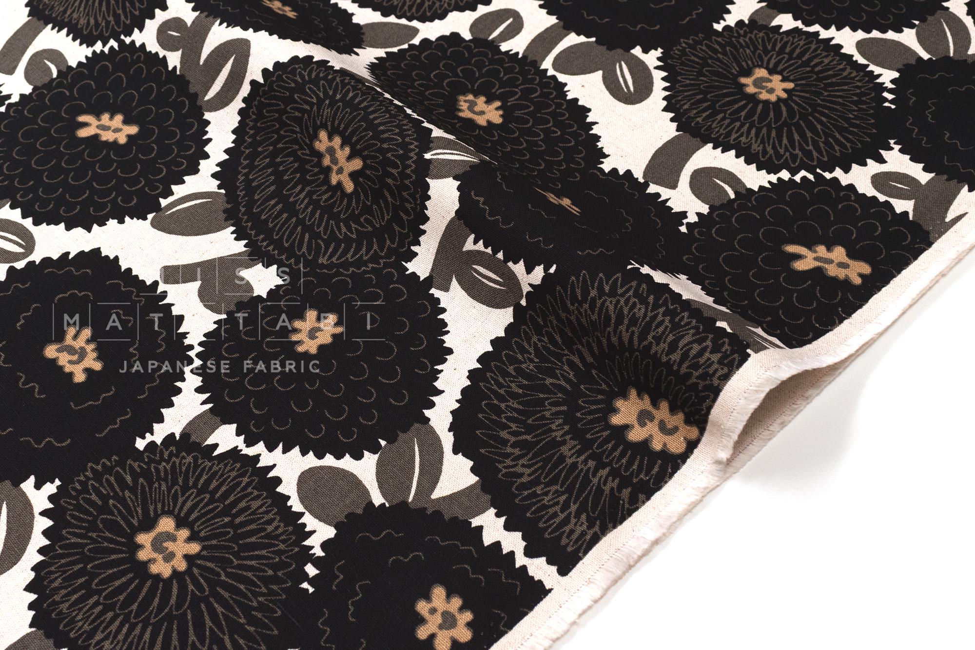 Japanese Fabric Misty Dahlia - D - 50cm