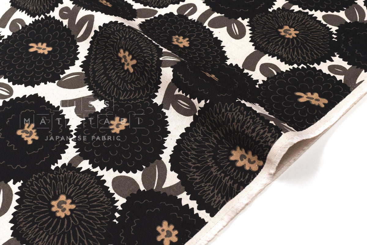 Japanese Fabric Misty Dahlia - D - 50cm