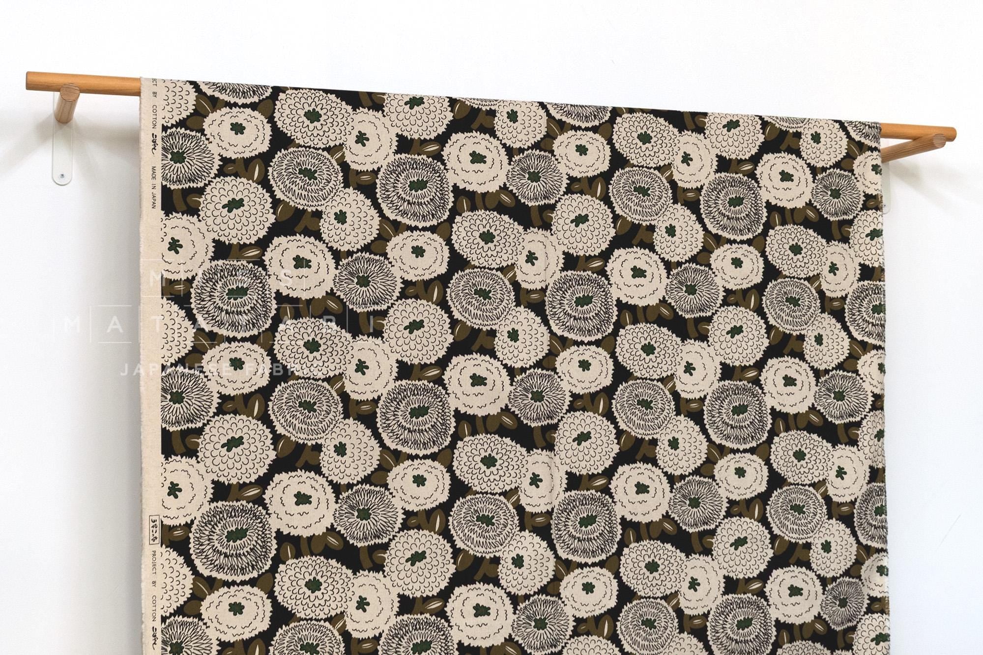 Japanese Fabric Misty Dahlia - E - 50cm