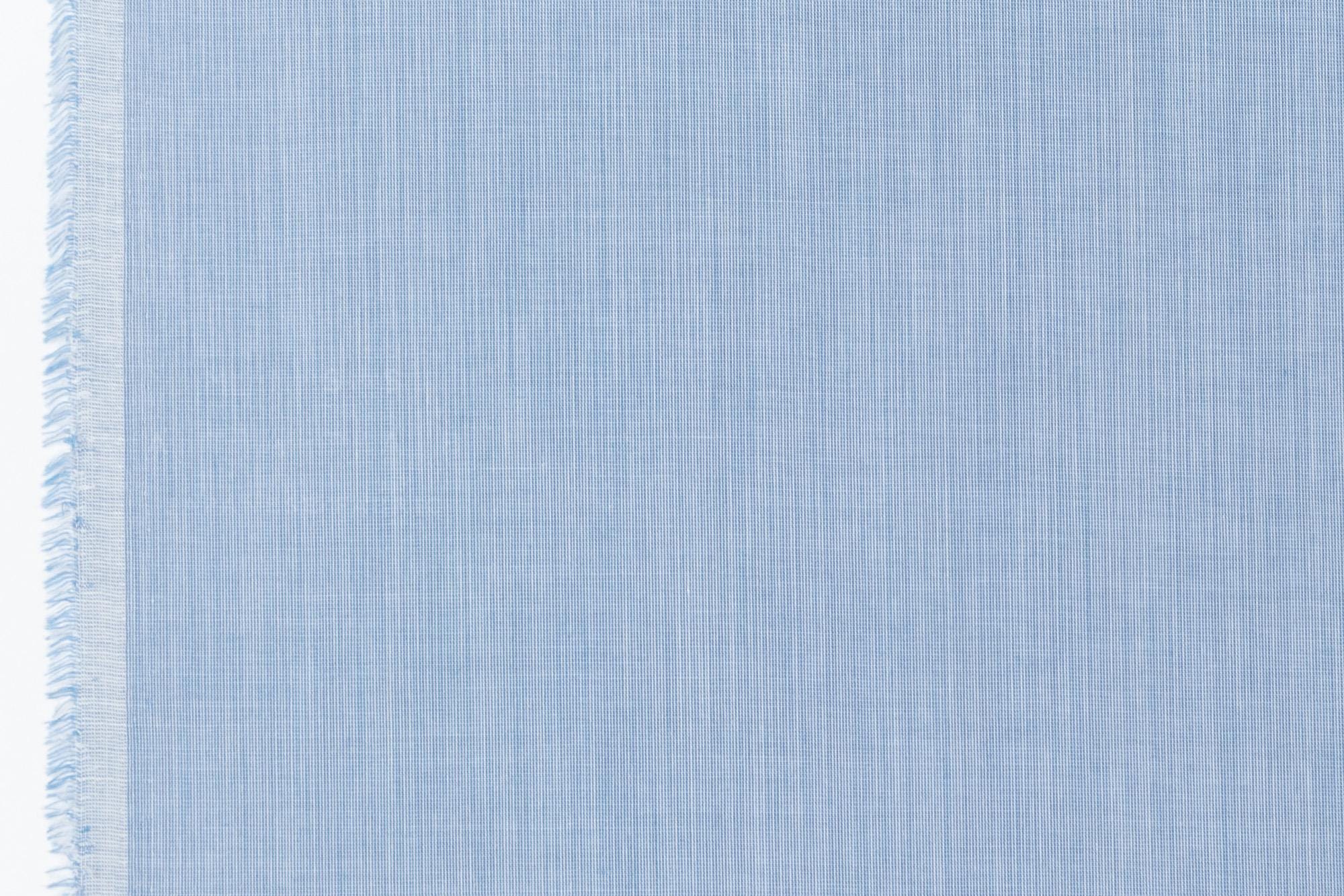 DEADSTOCK Japanese Fabric Rayon Silk Blend - chambray blue - 50cm