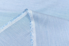 DEADSTOCK Japanese Fabric Rayon Silk Blend - chambray blue - 50cm