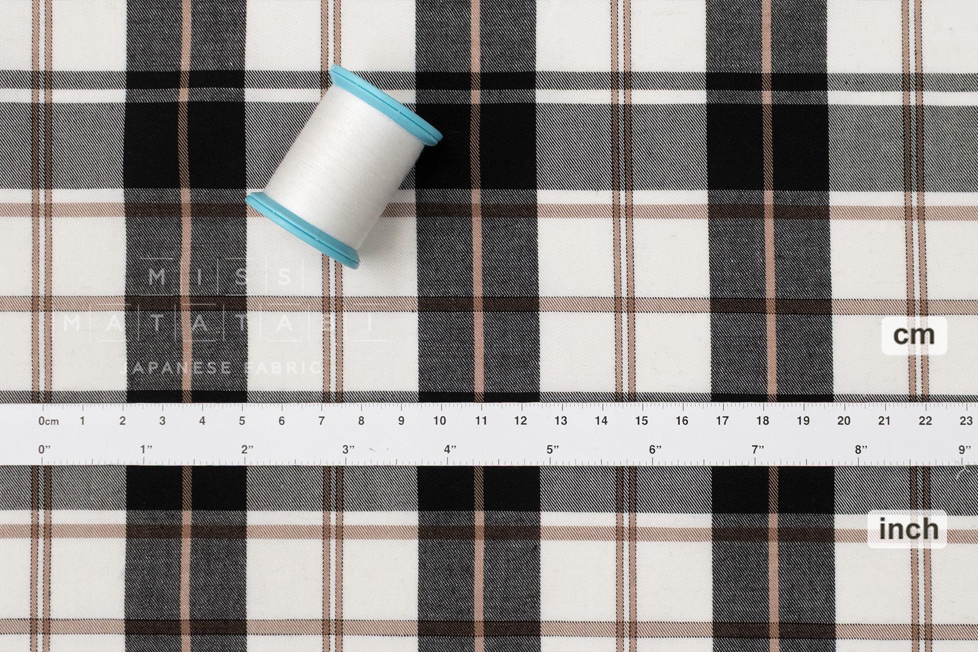 DEADSTOCK Japanese Fabric Plaid Check - 1 - 50cm