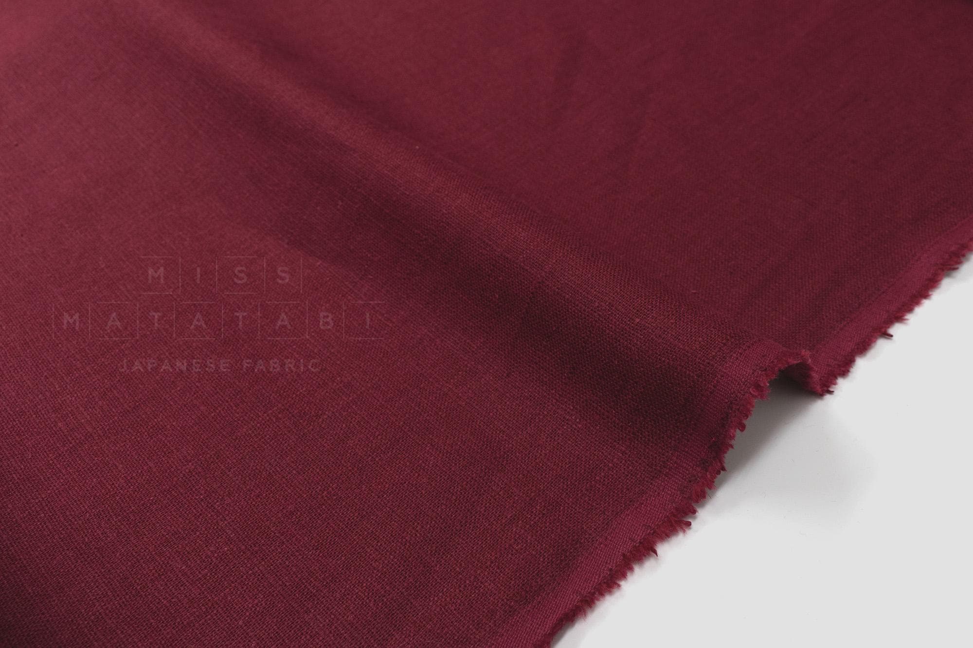 DEADSTOCK Japanese Fabric 100% Linen Solids - 4 - 50cm