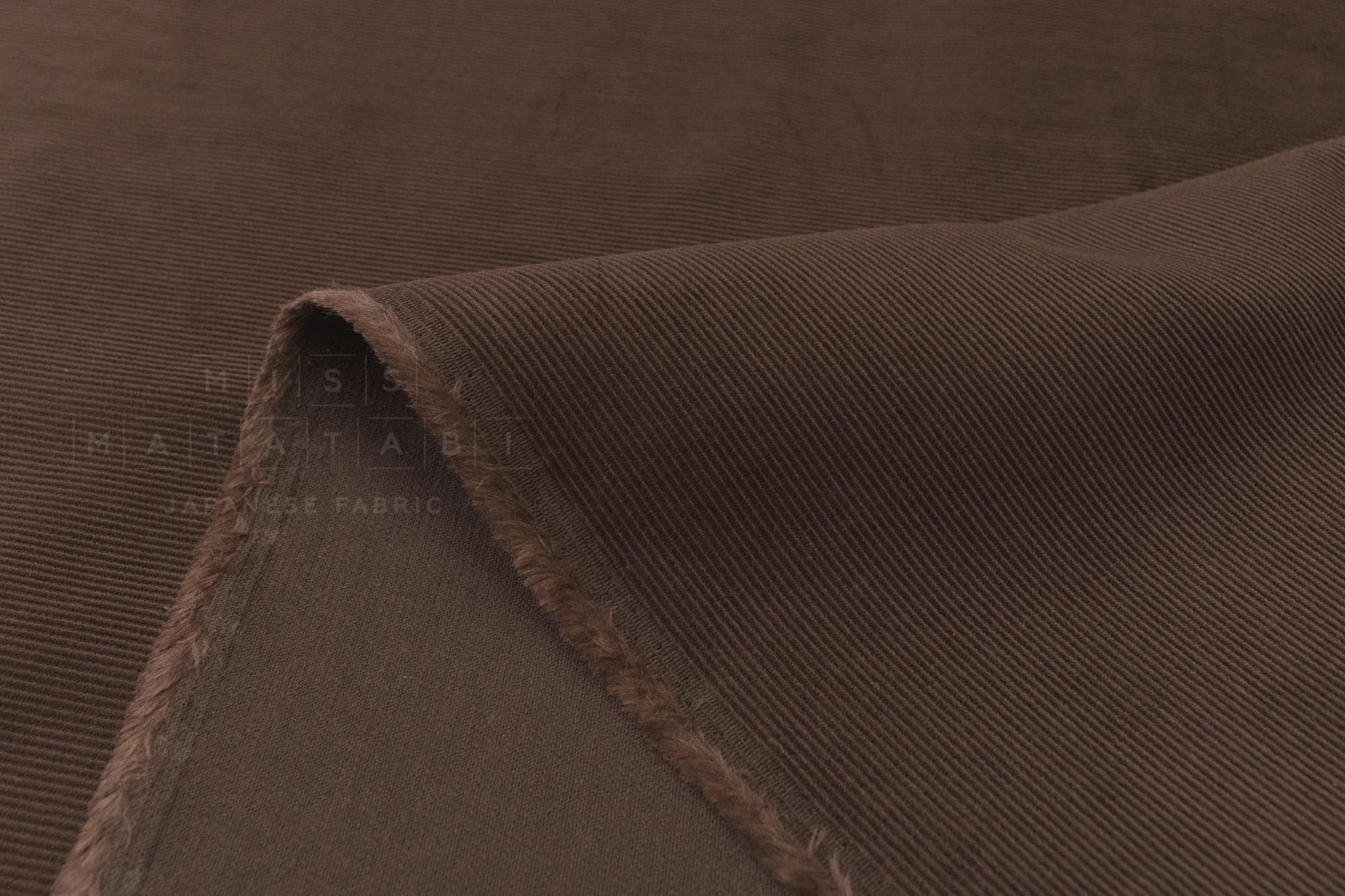 DEADSTOCK Japanese Fabric Corduroy 57464 - brown - 50cm