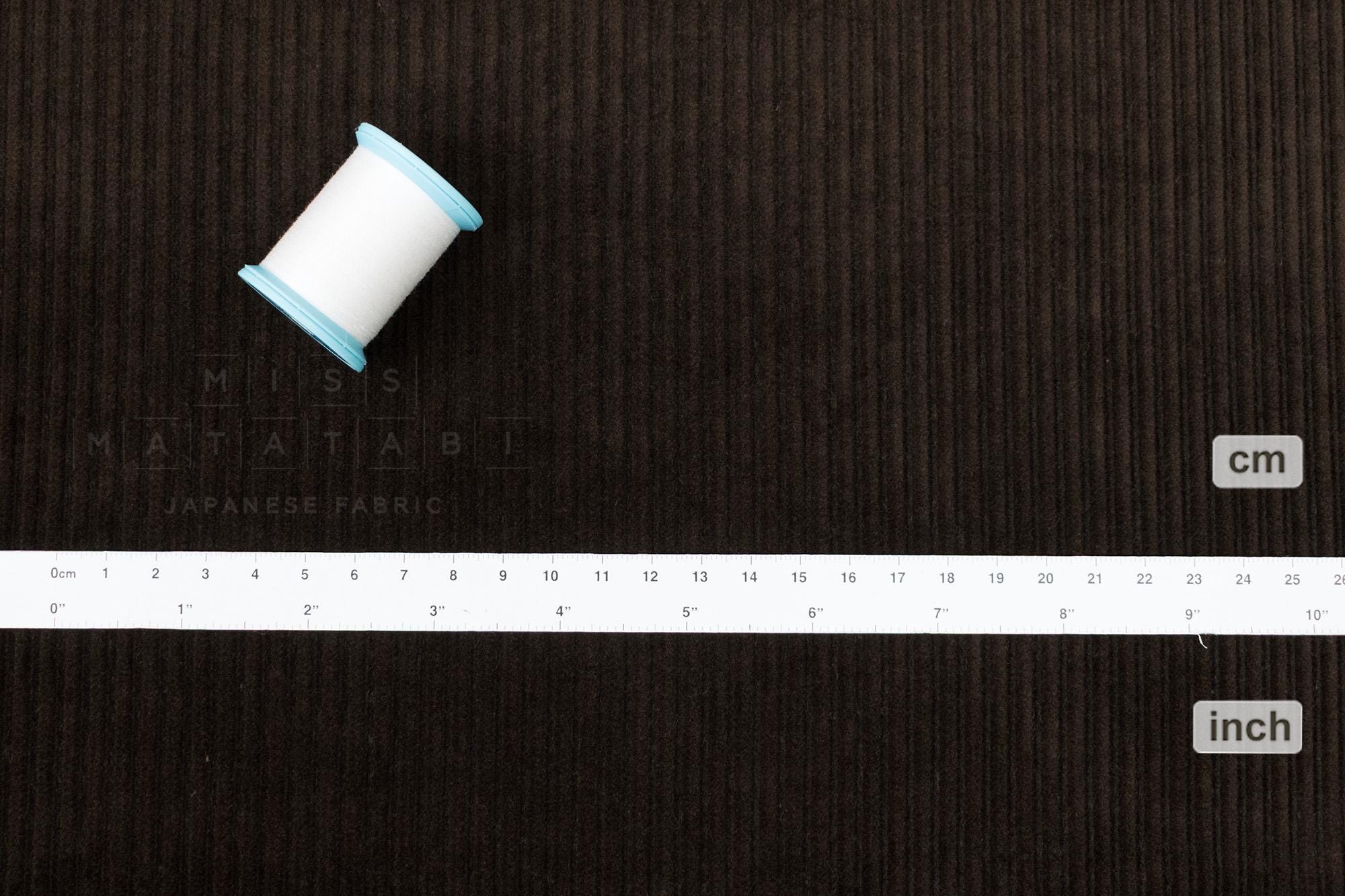 DEADSTOCK Japanese Fabric Corduroy 57642 - brown - 50cm