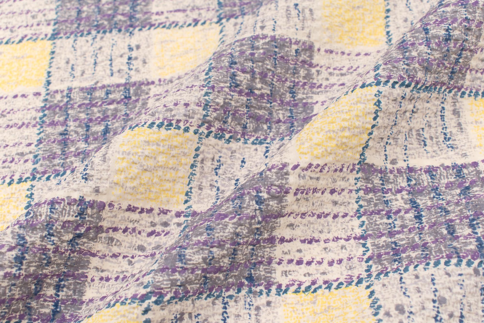 Japanese Fabric Cotton Ripple Plaid - C - 50cm