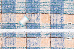 Japanese Fabric Cotton Ripple Plaid - D - 50cm