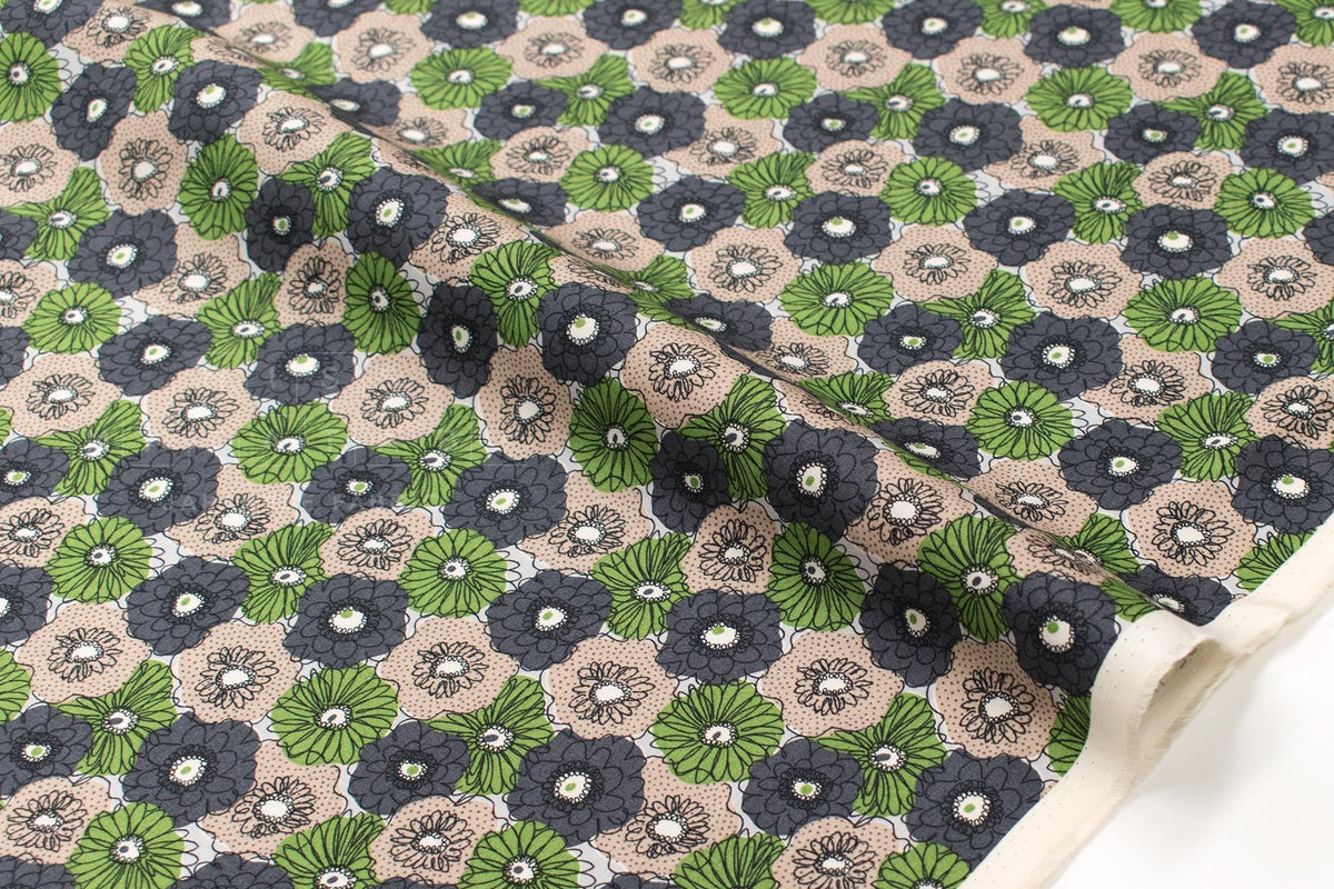 Japanese Fabric Bright Flowers - A - 50cm