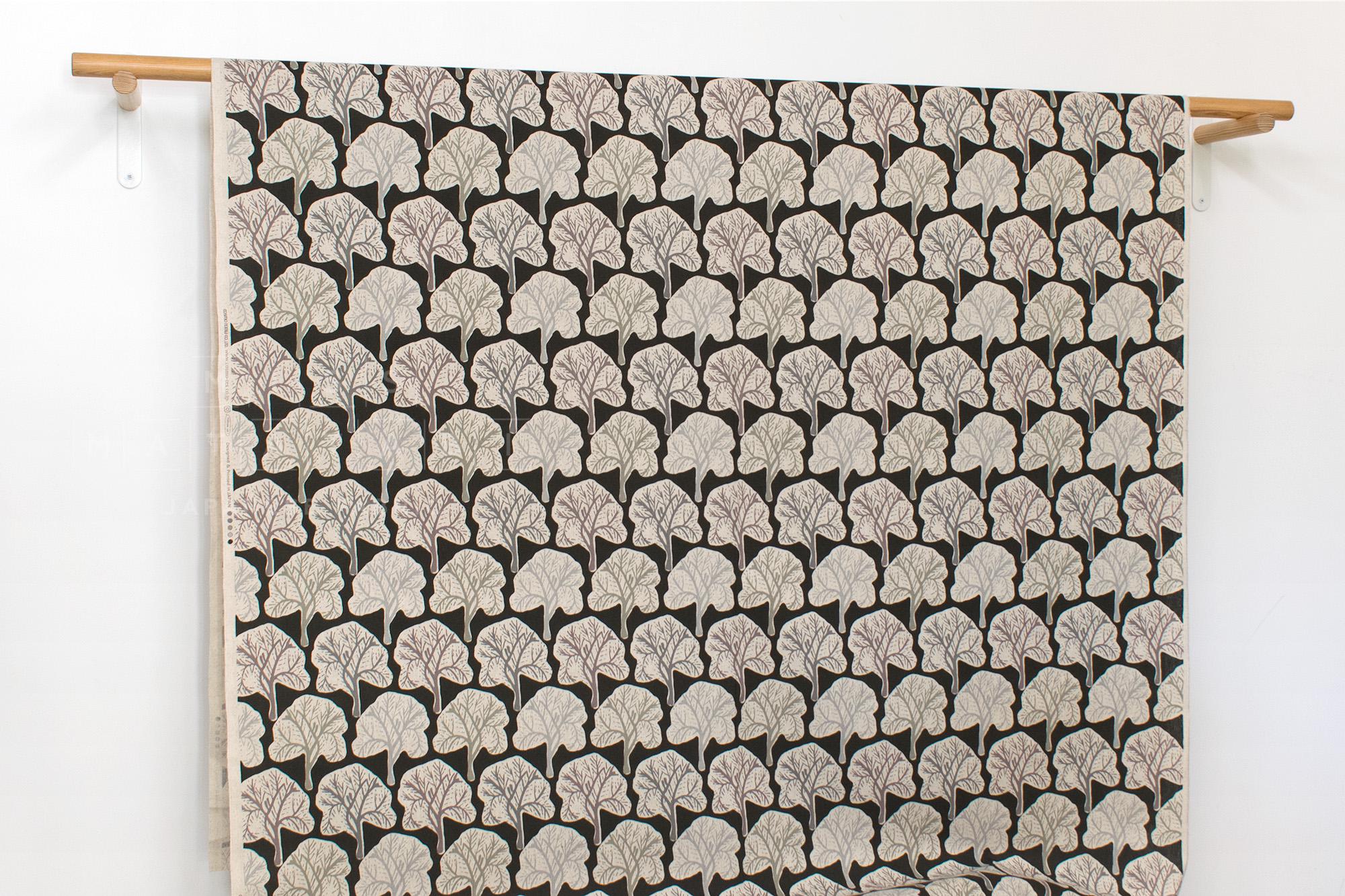 Japanese Fabric Winter Trees Canvas - E - 50cm