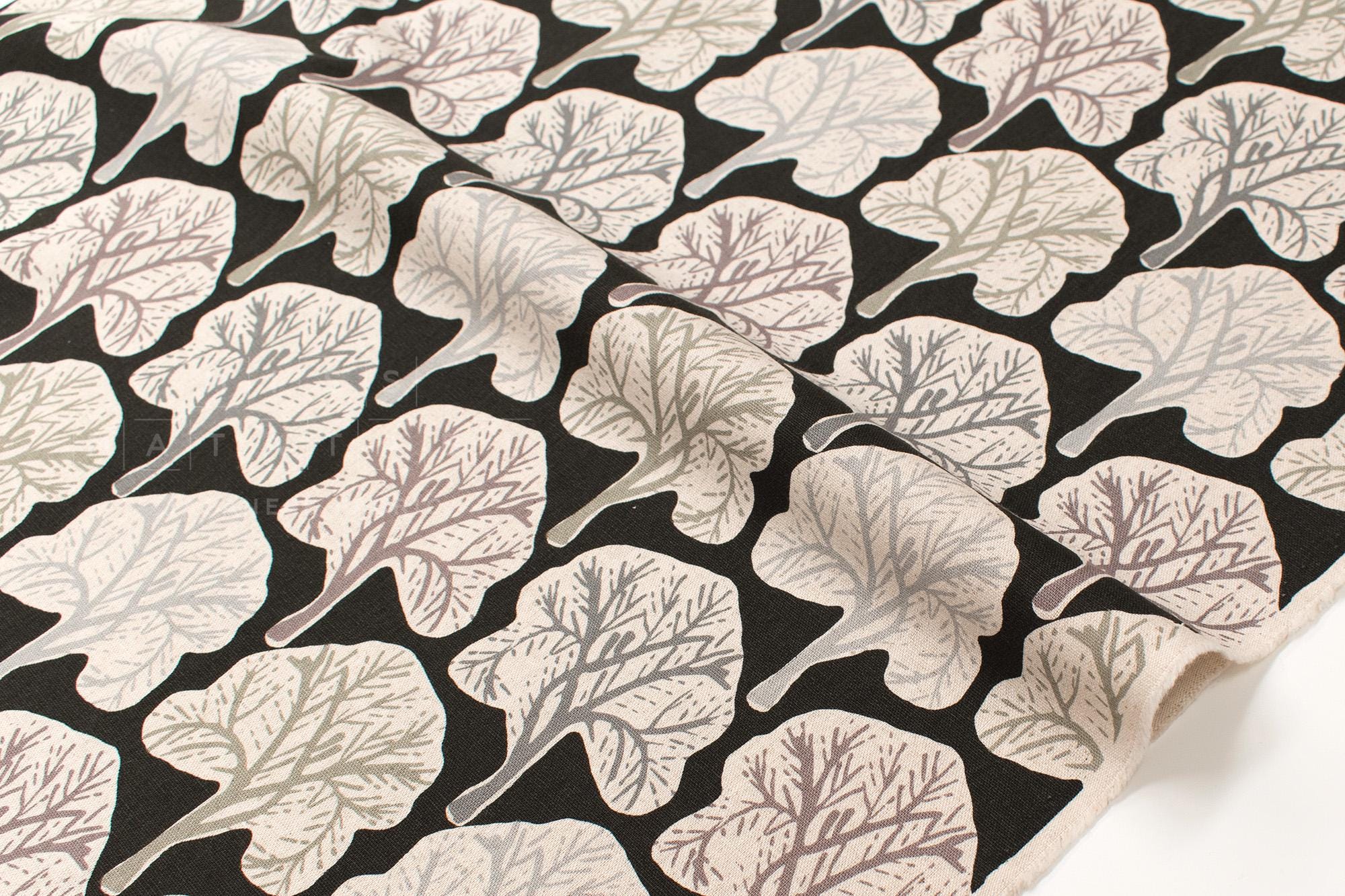 Japanese Fabric Winter Trees Canvas - E - 50cm
