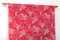 Japanese Fabric Floating Cherry Blossoms - red - 50cm