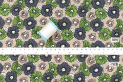 Japanese Fabric Bright Flowers - A - 50cm