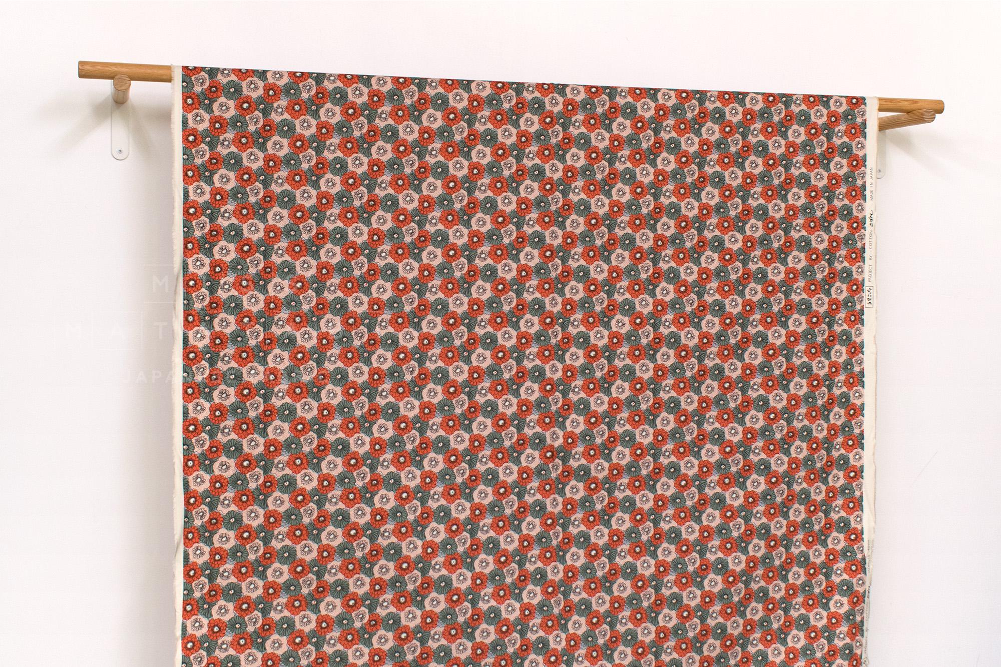 Japanese Fabric Bright Flowers - D - 50cm
