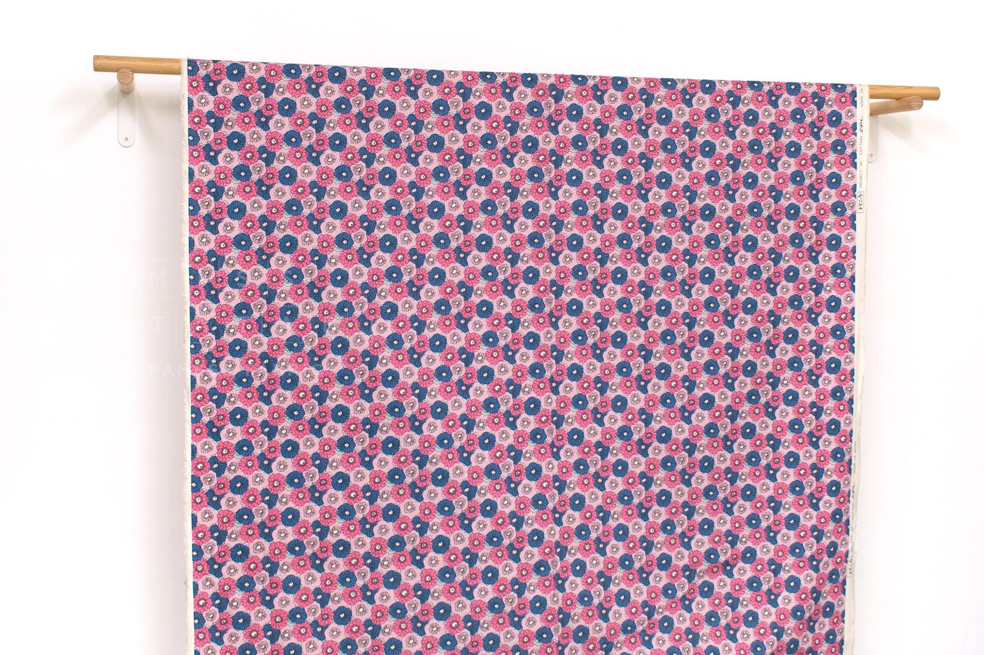 Japanese Fabric Bright Flowers - E - 50cm