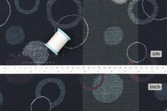 Japanese Fabric Maru - B navy blue - 50cm