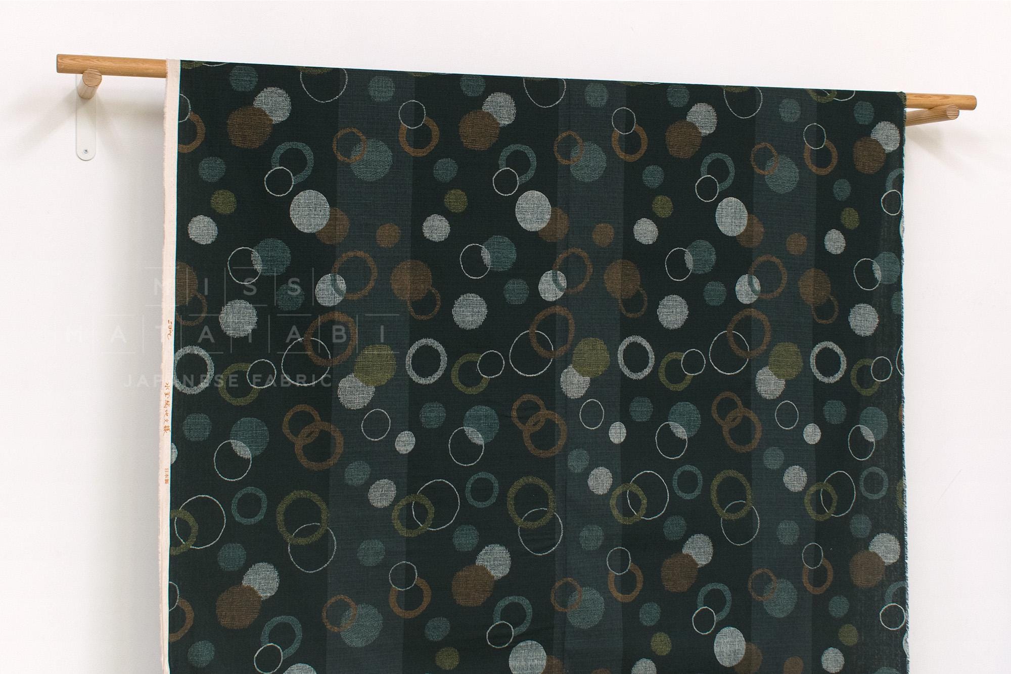 Japanese Fabric Maru - C green - 50cm