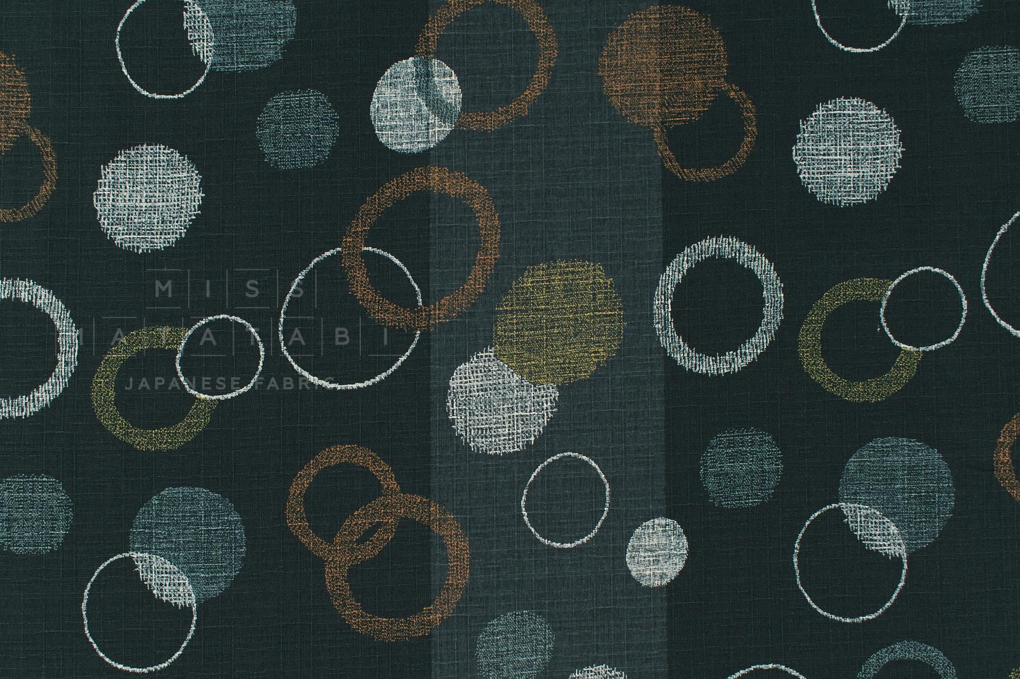 Japanese Fabric Maru - C green - 50cm