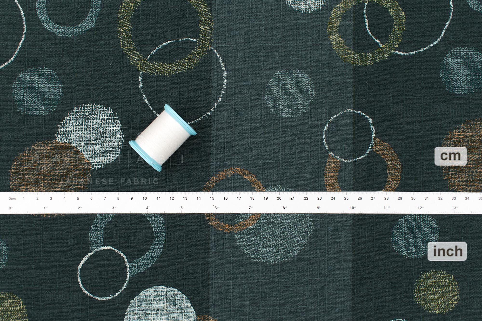 Japanese Fabric Maru - C green - 50cm