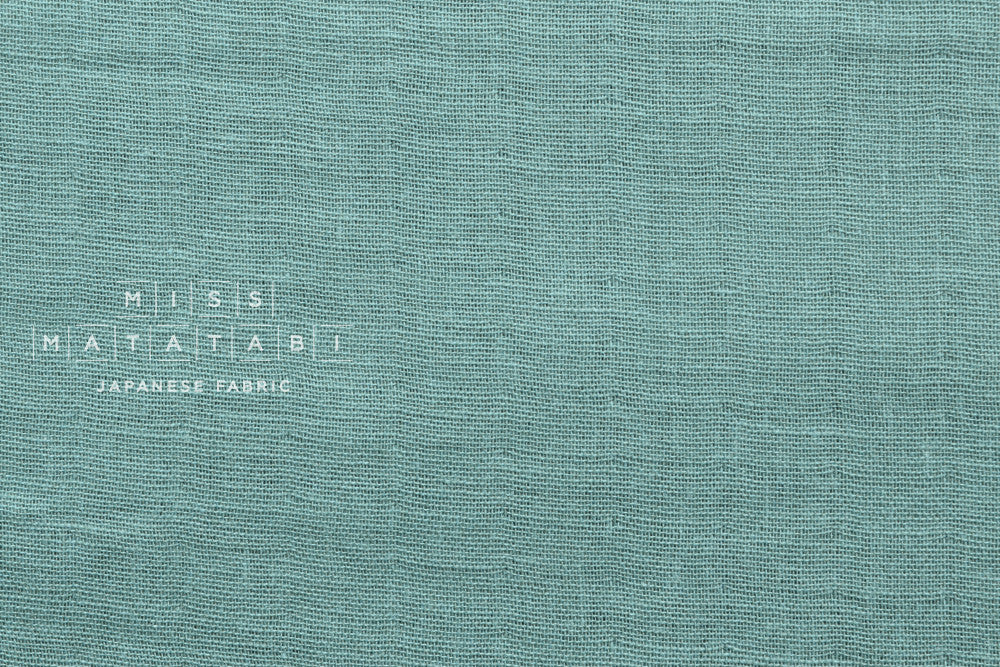 Kobayashi solid double gauze - sage blue