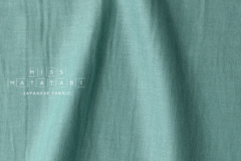 Kobayashi solid double gauze - sage blue