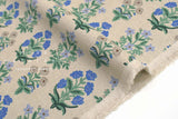 Cotton + Steel Rifle Paper Co. Camont Canvas - Menagerie Mughal - blue