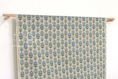 Cotton + Steel Rifle Paper Co. Camont Canvas - Menagerie Mughal - blue