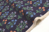 Cotton + Steel Rifle Paper Co. Camont Canvas - Menagerie Mughal - navy