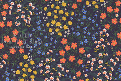 Cotton + Steel Rifle Paper Co. Camont Canvas - Wildwood Garden - navy