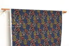 Cotton + Steel Rifle Paper Co. Camont Canvas - Wildwood Garden - navy