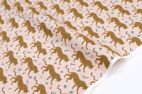 Cotton + Steel Rifle Paper Co. Camont - Jaguar - blush metallic*