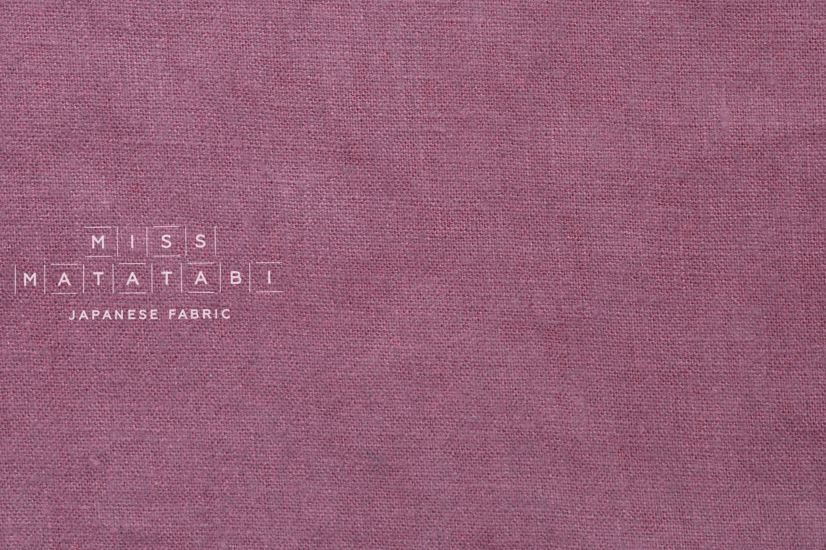 100% brushed linen - mauve