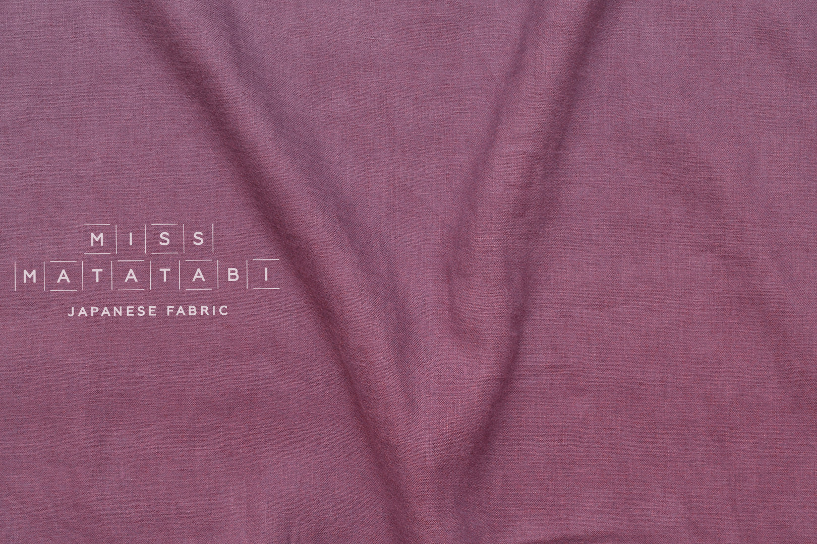100% brushed linen - mauve