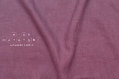 100% brushed linen - mauve