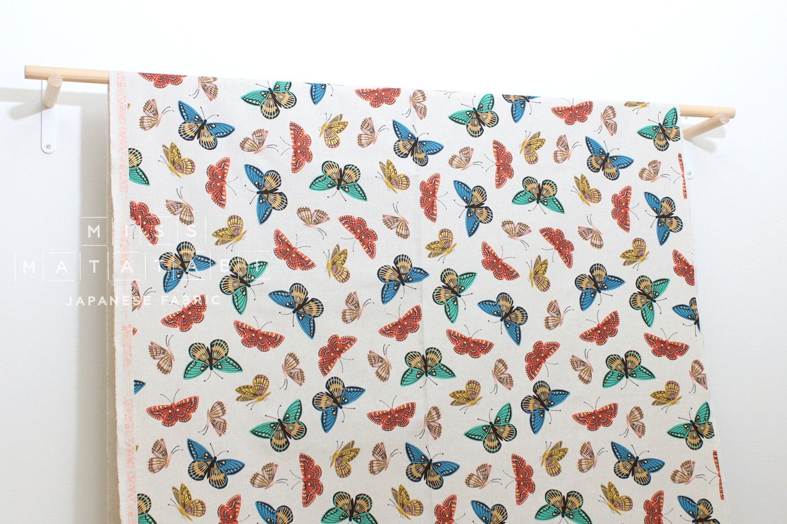 Cotton + Steel English Garden canvas - monarch natural - 50cm