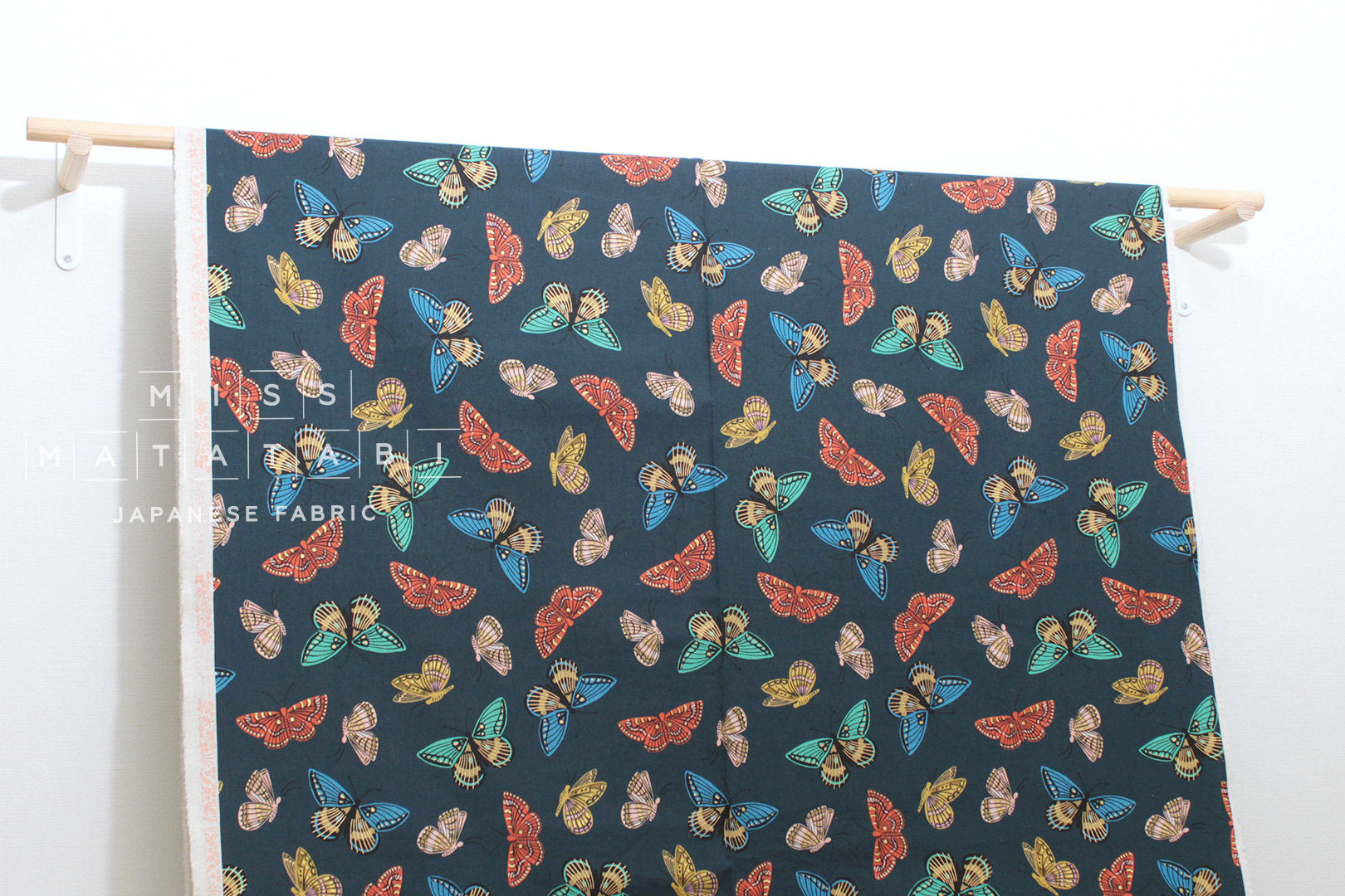 Cotton + Steel English Garden canvas - monarch navy - 50cm