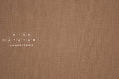 Japanese Fabric 100% brushed linen - cocoa -  50cm