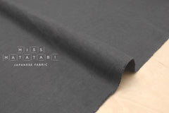 Japanese Fabric 100% brushed linen - grey -  50cm