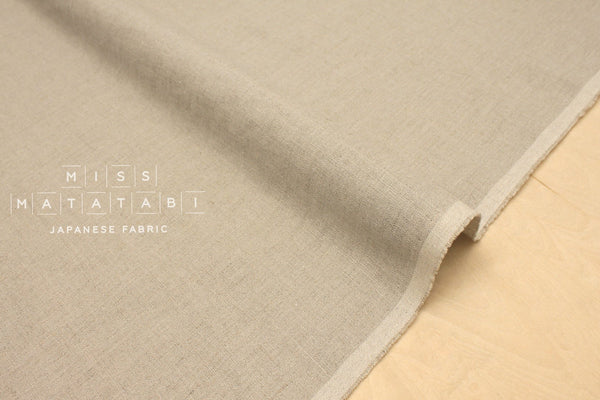 Japanese Fabric 100% brushed linen - natural -  50cm