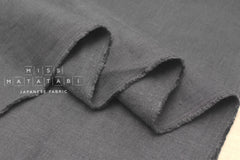 Japanese Fabric 100% brushed linen - grey -  50cm