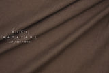 Japanese Fabric 100% brushed linen - chocolate -  50cm