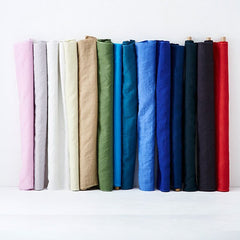 Nani Iro Kokka Naomi Ito Linen Colors Japanese Fabric - egg shell - 50cm