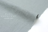 Japanese Fabric 100% washed linen - antique blue -  50cm