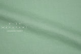 Japanese Fabric 100% washed linen - sage green -  50cm