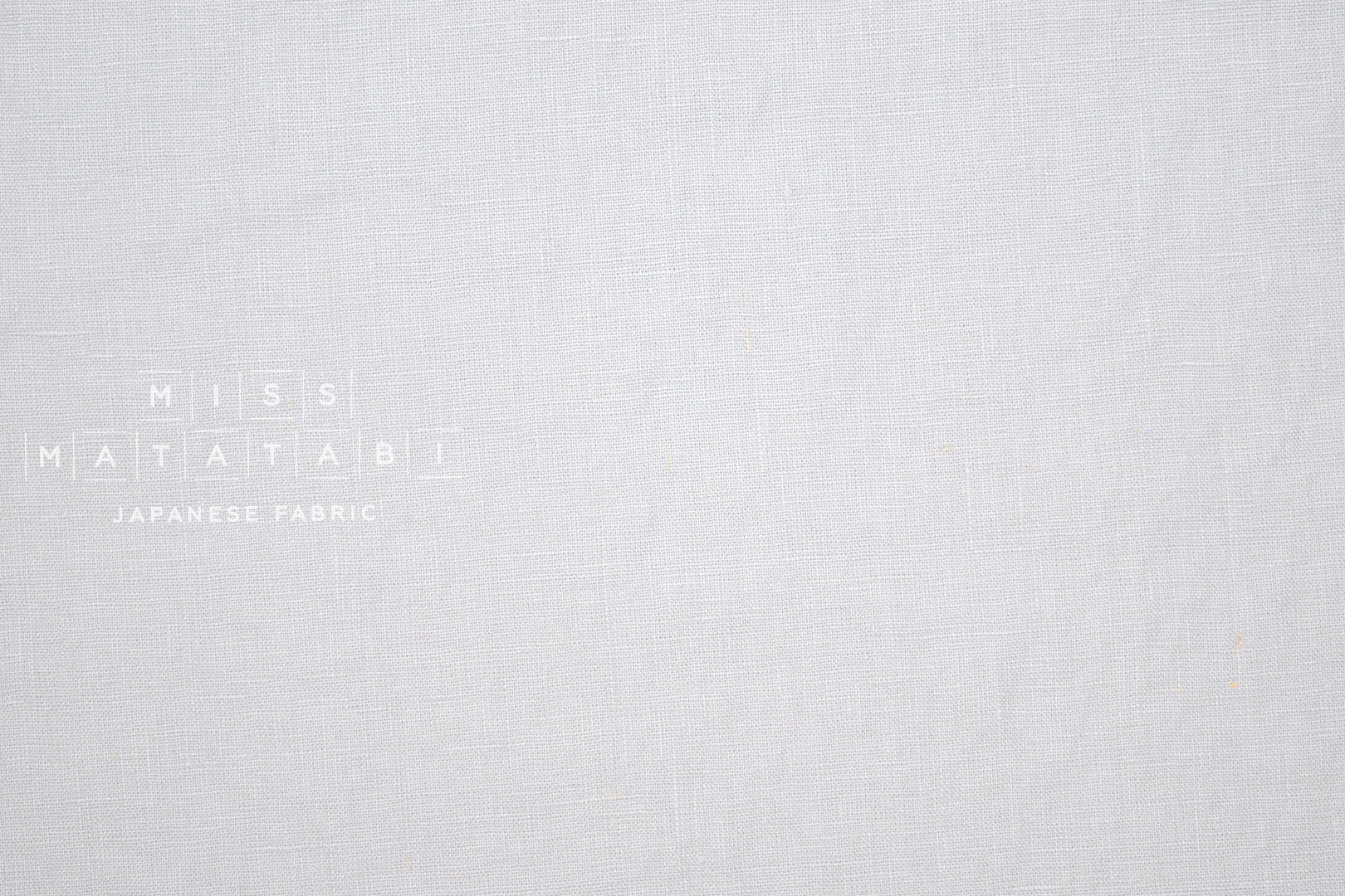 Japanese Fabric 100% washed linen - light grey -  50cm