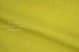 Japanese Fabric 100% washed linen - lime -  50cm