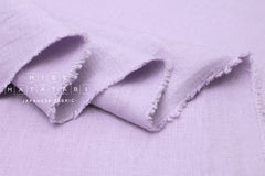 Japanese Fabric 100% washed linen - lilac -  50cm