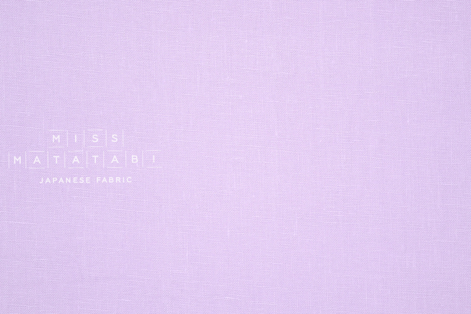 Japanese Fabric 100% washed linen - lilac -  50cm