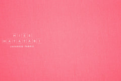 Japanese Fabric 100% washed linen - pink -  50cm